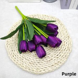 Nuovi <span class=keywords><strong>Tulipani</strong></span> Artificiali a 9 Teste, Bouquet di Fiori Simulati per Decorazione Giardino e Casa - Product Image 6