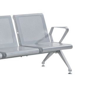 Silla de espera Ou He, de aleación de aluminio reforzada y engrosada, con reposabrazos, para lugares públicos. - Product Image 4