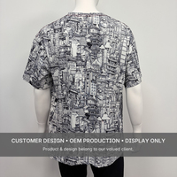 Camiseta de Manga Corta para Mujer, 100% Algodón Jersey, Impresión Completa DTG con Diseño Animal, Corte Regular, Personalizable