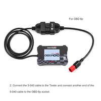 Testeur de moto OBDEMOTO SP611 12V avec garantie d'un an pour la surveillance de la batterie, la localisation des défauts et l'alarme de température du liquide de refroidissement