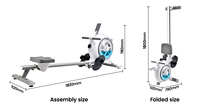 Gran oferta, gimnasio en casa, equipo de Fitness comercial, ejercicio cardiovascular, resistencia al agua magnética, máquina de remo sentada