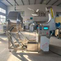 Marmite de cuisson industrielle CE à agitation planétaire pour Banku et Popcorn, machine à frire automatique, chauffage électrique, gaz et vapeur