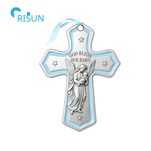จี้สร้อยคอสำหรับเด็กทารกที่มีจี้รูปไม้กางเขนคริสเตียนตามสั่ง - Product Image 4