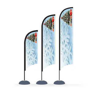 Biểu Ngữ Cờ Lông Vũ Bãi Biển Có Cột Cờ Và Đế Để Quảng Cáo Lễ Hội Thể Thao - Product Image 2