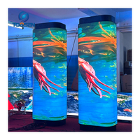 Pantalla LED Flexible y Estable para Video Wall, IP65, 7680Hz, Alto Brillo, P1.25, P1.8, P2, Pantalla LED Curva, Cartel Digital