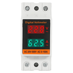 Protector Industrial Digital Ajustable <span class=keywords><strong>2P</strong></span> 40A/63A con Pantalla Digital, Protección Contra Sobretensión, Baja Tensión, Sobrecorriente y Cortocircuito, 220V-230V - Product Image 1