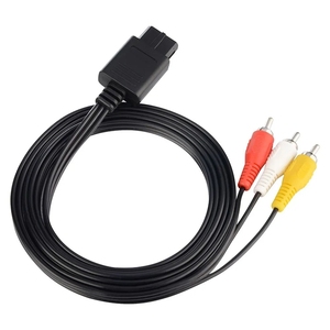 Cable de Video <span class=keywords><strong>AV</strong></span> RCA de 1.8M (6 pies) para SNES, GameCube, <span class=keywords><strong>Nintendo</strong></span> N64, Cable de Juego para SFC con Conector de Salida de Audio - Product Image 2