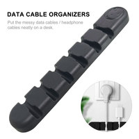 Clips de fixation pour câbles, organisateur de cordons à visser, pince de gestion de câbles en silicone, support de câbles