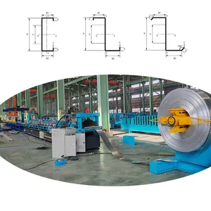 Rulo şekillendirme ürünleri c purlin profil şekillendirme makinesi