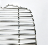 Grille de cuisson ronde pliable en acier inoxydable pour barbecue extérieur avec poignée, fabriquée par une usine OEM