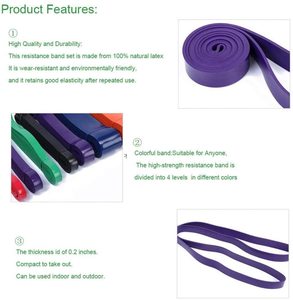 Hot Bán Cao Su Vòng Lặp Dài Ban Nhạc Kháng Tập Thể Dục Đàn Hồi Ban Nhạc Tập Thể Dục Kéo lên Hỗ Trợ Ban Nhạc Cho Đào Tạo - Product Image 4