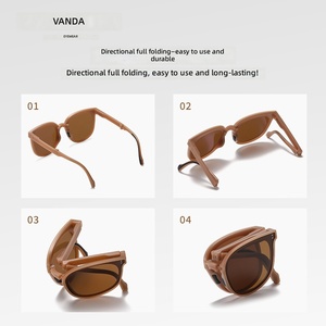 Gafas de Sol Plegables Ultraligeras Estilo GM, con Marco TR90, Polarizadas, Revestimiento Interior Verde, Protección Solar, Disponibles en Stock - Product Image 5