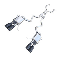 Double X Midpipe Catback pour BMW M3 E92 V8 4.0l 2008-2013 Échappement en titane Valvetronic avec silencieux et résonateurs