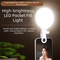 Lampe à clip LED portable rechargeable 3 couleurs, mini lumière d'appoint portable pour téléphone, ordinateur portable, diffusion en direct, selfie, vidéo, photographie