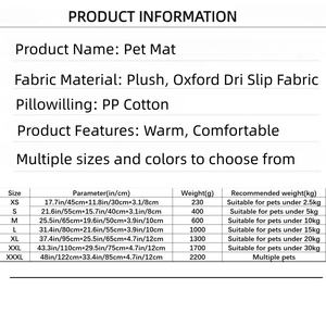 Artículos para perros, camas para gatos cojines de dormir camas de mobiliario lujosas suaves y de felpa para perros y gatos - Product Image 6