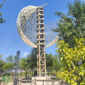 Escultura de Luna de Fibra de Vidrio de 10m para Exteriores, con Iluminación LED, para Decoración de Parques, Centros Comerciales y Eventos, Marca Senzhao - Product Image 5