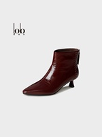 Bottines classiques de luxe pour femmes, en cuir véritable tissé à la main, à bout pointu, talons fins, chaussures d'hiver, rehaussantes