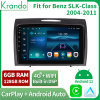 Autoradio Android Krando pour Mercedes Benz Slk 2004-2011 Système multimédia sans fil CarPlay DSP RDS 4G