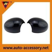 Accessoires d'extérieur de décoration en plastique ABS Couleur noire brillante Mini Cooper 2006 up Couverture de rétroviseur latéral de voiture