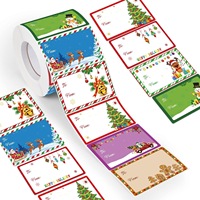 Stock d'étiquettes adhésives ange de Noël prêtes à l'emploi Conceptions de vacances personnalisées pour cartes Cadeaux en vrac
