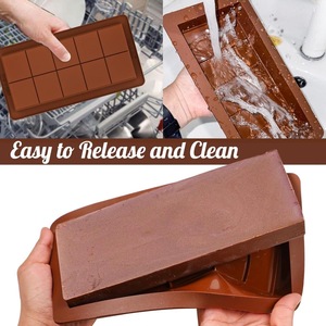 Rectangle Silicone Jetable De Qualité Alimentaire Résistant À La Chaleur Lave-Vaisselle <span class=keywords><strong>Moule</strong></span> À Gâteau pour Chocolat Grain De Café Plateau À Glace Bougie - Product Image 3