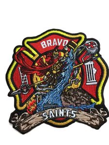 Écusson personnalisé brodé thermocollant avec bordure Merrow réfléchissante, motif <span class=keywords><strong>Winthrop</strong></span> Harbor Master, pour les pompiers - Product Image 4