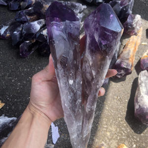 Espécimen de amatista natural, amatista de gran tamaño, piedra natural, punto de piedra crudo, cuarzo feng shui, venta al por mayor - Product Image 3
