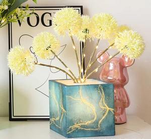 Lampe de nuit LED décorative en forme de pot de fleurs, ambiance lumineuse, rose, tournesol, marguerite, arbre - Product Image 2