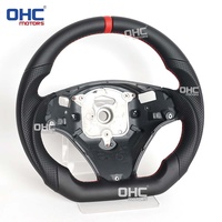 Volant sport en cuir pleine fleur pour BMW E90 E92 E93 328i 335i SSG avec emplacements pour palettes de changement de vitesse - Entrepôt USA