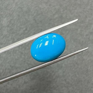 Cabochon ovale en turquoise naturelle de qualité supérieure 4x3 MM, pierre précieuse en vrac pour la fabrication de bijoux, vente en gros - Product Image 3