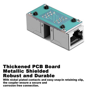 Red hembra a hembra Cat5e Cat6 8P8C adaptador divisor de Cable Ethernet extensor de acoplador en línea para RJ45 - Product Image 6