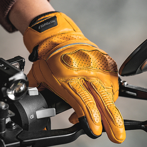 MOTOWOLF 2025 Nouveaux gants de café en cuir de protection pour moto de course - Product Image 4