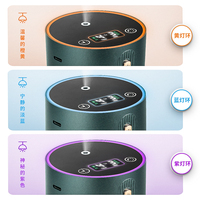 Diffuseur de nébulisation intelligent mini avec démarrage/arrêt automatique, 3 lumières LED, sans eau, portable, pour voiture, aromathérapie, rechargeable, 1 an