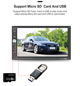 เครื่องเล่น MP5 ติดรถยนต์หน้าจอสัมผัส 7 นิ้ว รุ่น 7012B พร้อมระบบเสียงสเตอริโอ USB วิทยุ FM แอมพลิฟายเออร์ RGB กล้องมองหลัง รับประกัน 1 ปี - Product Image 2