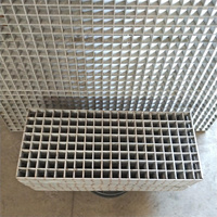 Grille de sol en acier galvanisé à forte capacité portante pour plaque de couverture de vidange de tranchée grille de barre en métal pour passerelle