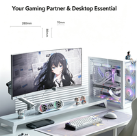 Barre de son gaming Edifier HECATE G2500 7.1 Surround Sound avec micro AEC à suppression d'écho et 12 modes d'éclairage RGB pour PC de bureau