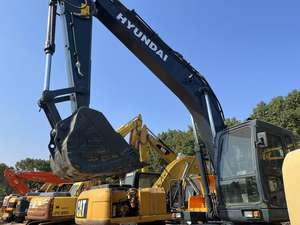 Excavatrices sur pneus d'occasion Hyundai 210W-9 d'origine, 22 tonnes, moteur Cummins pour travaux de terrassement lourds, composants principaux disponibles à la vente - Product Image 2