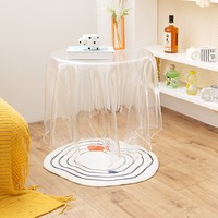 Table d'appoint/table basse moderne en acrylique écologique (forme de nappe) pour les cérémonies de baptême et de Diwali – Vente en gros