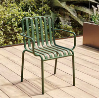 Chaise de salle à manger moderne de style nordique en acier inoxydable, légère et luxueuse, avec accoudoirs et dossier, très populaire pour les restaurants et les salons de thé