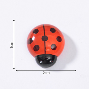 Miniature 3D résine artisanat lumineux coccinelle <span class=keywords><strong>Figurine</strong></span> lueur sombre Animal ornement pour Fairyland jardin Micro paysage décor - Product Image 6
