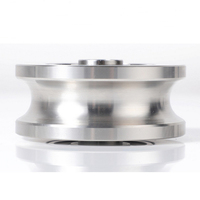Diamètre extérieur 48mm largeur 16mm rainure en U roues à roulettes en acier inoxydable 304 pour porte coulissante en métal