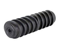 Rouleau de convoyeur à spirale en acier JUXIN avec roulement à billes à gorge profonde, haute capacité de charge pour entrepôts et mines