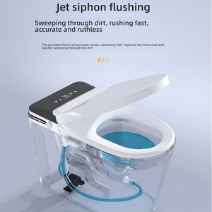 IPX4 thương mại tự động nhà vệ sinh CHẬU VỆ SINH chân cảm biến tuôn ra tiết kiệm nước thông minh <span class=keywords><strong>commode</strong></span> điều khiển từ xa - Product Image 5