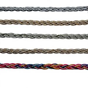 Ruban tressé de 20 mm style professionnel, couleur personnalisée, en polyester/coton, pour robes de mariée et chaussures – Vente en gros - Product Image 1