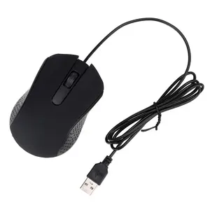 Black Color Optica Office Computer Mouse 3-Button USB Wired Gaming Mice for PC Laptop Notebook