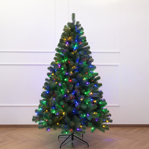 <b>Lighted</b> Dense PVC Christmas <b>Tree</b>, Full Sizes Available, Floor-Standing Automatic <b>Tree</b> for Living Room, Hotel & Mall Decoration - Product Image 4