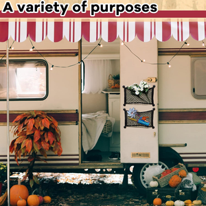 Frienda - Juego de 2 Redes de Carga Elásticas Pequeñas, Bolsa de Malla de Almacenamiento, 8 Tornillos/Ganchos de Montaje para Camioneta/Auto/SUV/Barcos, Organizador - Product Image 6