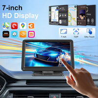 Monitor de Auto Inalámbrico Portátil Rhythm de 7 Pulgadas con Carplay, Android Auto, Cámara de Reversa, Navegación GPS y Control por Voz