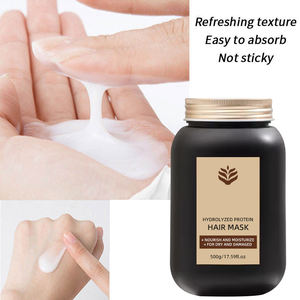 Masque capillaire à la kératine en marque propre, nourrissant et hydratant, traitement de croissance capillaire de qualité salon, répare les cheveux secs et abîmés - Product Image 5