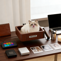 Lit pour chat suspendu, Lit pour chat de bureau, Structure d'escalade pour chat de bureau, Structure d'escalade pour chat de bureau, Léger, Paresseux, Silencieux, Ingénieux